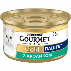 Влажный корм для кошек Gourmet Gold Pate Rabbit 85 г (кролик)