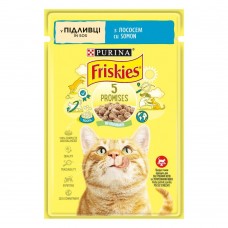 Влажный корм пауч для кошек Friskies pouch, 85г (лосось)