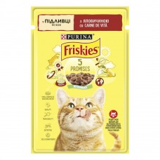 Влажный корм пауч для кошек Friskies pouch, 85г (говядина)