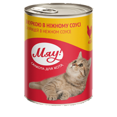 Влажный корм в соусе для взрослых кошек МЯУ 415 г (курица)