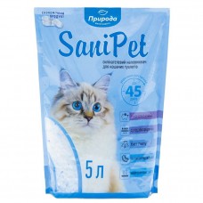 Наповнювач туалета для котів Природа Sani Pet 5 л (силікагелевий)