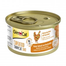 Влажный корм для кошек GimCat Superfood 70 г (курица и морковь)