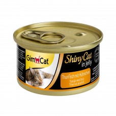 Вологий корм для котів GimCat Shiny Cat 70 г (курка та тунець)