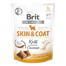 Лакомство для собак Brit Functional Snack Skin & Coat 150 г (для кожи и шерсти)