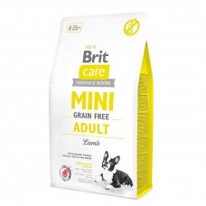 Сухой корм для взрослых собак миниатюрных пород Brit Care Mini GF Adult Lamb 2 кг (ягненок)