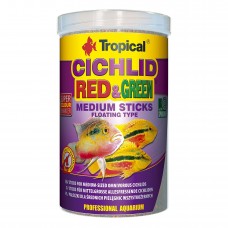 Сухой корм для аквариумных рыб Tropical в палочках «Cichlid Red & Green Medium Sticks» 1 л (для всех цихлид)