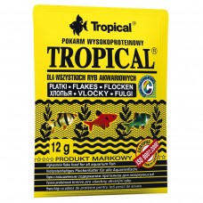 Сухой корм для аквариумных рыб Tropical в хлопьях «Tropical» 12 г (для всех аквариумных рыб)