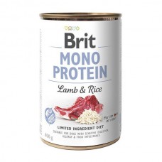 Влажный корм для собак Brit Mono Protein Lamb & Rice 400 г (ягнёнок и рис)