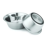Миска металлическая на резиновой кромке Swastik Industries 2,83 л