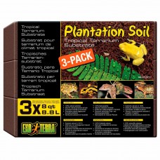 Наповнювач для тераріума Exo Terra «Plantation Soil» 8,8 л, 3 шт (кокосовий субстрат)