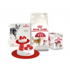 Сухой корм для взрослых кошек Royal Canin Fit 32 | 2 кг + 12 шт х 85 г паучей влажного корма для кошек + интерактивная кормушка