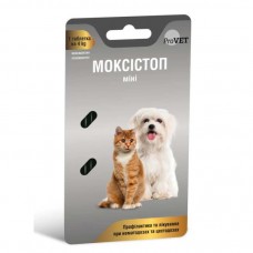 Таблетки для собак и котов ProVET Моксистоп МИНИ 1 таблетка на 4 кг (для лечения и профилактики гельминтозов) 2шт - cts