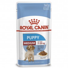 Влажный корм для щенков и молодых собак средних пород Royal Canin Medium Puppy 140 г (домашняя птица)