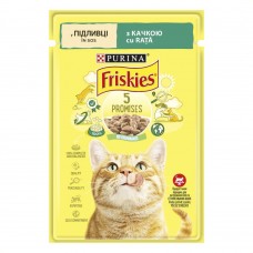 Влажный корм пауч для кошек Friskies pouch, 85г (утка)