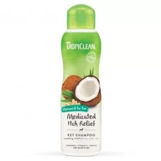 Шампунь для кошек и собак TropiClean «Oatmeal & Tea Tree» (Овсяная мука и чайное дерево) 355 мл (для ухода за кожей)