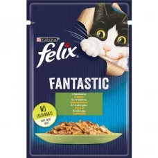 Вологий корм для котів Felix Fantastic 85 г (кролик)