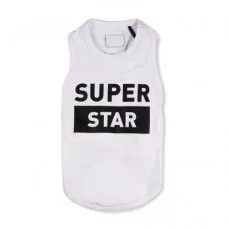 Борцовка Pet Fashion «Superstar» для собак, размер XS2, белая