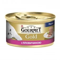 Вологий корм для котів Gourmet Gold Pate Beef 85 г (яловичина)