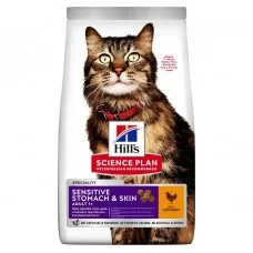 Сухой корм для кошек с чуствительнім пищеварением Hills Science Plan Adult Sensitive Stomach&Skin 7 кг (курица)