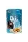 Влажный корм для кошек Brit Premium Cat Chicken Fillets Gravy pouch 85 г (филе курицы в соусе)