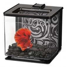 Аквариум Marina «Betta EZ Care» чёрный, прямой 16 x 16 x 16 см (2,5 л)