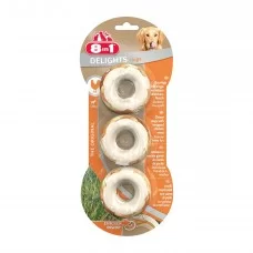 Лакомство для собак 8in1 Delights Кольцо прессованное 120 г / 3 шт. (курица)