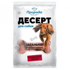 Ласощі для собак Природа Десерт «Яловичина-бекон» 550 г