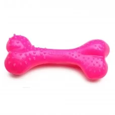 Игрушка для собак Comfy Кость с выступами 16,5 см (резина, цвет: розовый)