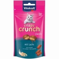 Ласощі для котів Vitakraft Crispy Crunch подушечки 60 г (лосось)