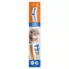 Лакомство для кошек Club 4 Paws мясная палочка 5 г (курица и форель)