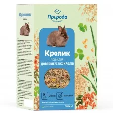 Корм для кроликов Природа «Кролик» + Биотин 500 г (для кожи и шерсти)