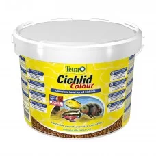 Сухой корм для аквариумных рыб Tetra в гранулах «Cichlid Colour» 10 л (для всех цихлид)
