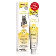 Лакомство для кошек GimCat Cheese Biotin Paste 50 г (для кожи и шерсти)