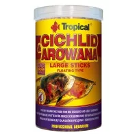 Сухий корм для акваріумних риб Tropical в паличках «Cichlid & Arowana Large Sticks» 1 л (для м\'ясоїдних цихлід)