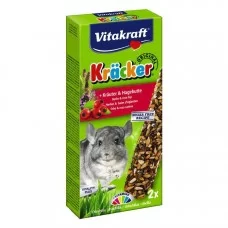 Лакомство для шиншилл Vitakraft «Kracker Original + Herbs & Rose Hip» 112 г / 2 шт. (трава)
