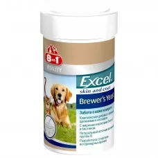 Пивные дрожжи 8in1 Excel «Brewers Yeast» 140 таблеток (для кожи и шерсти)