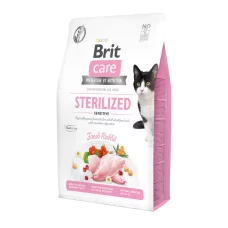 Сухой корм для стерилизованных кошек с чувствительным пищеварением Brit Care Cat GF Sterilized Sensitive 2 кг (кролик)