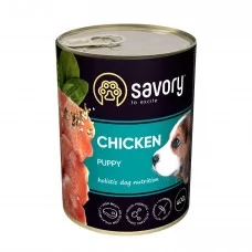 Вологий корм для цуценят Savory 400 г (курка)