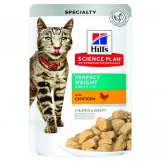 Вологий корм для котів для зниження ваги Hills Science Plan Adult Perfect Weight 85 г (курка)