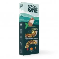 Ласощі для гризунів Special One «Пончики» 60 г / 3 шт (паприка, гарбуз, морква)