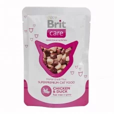 Вологий корм для котів Brit Care Cat Chicken & Duck pouch 80 г (курка та качка)