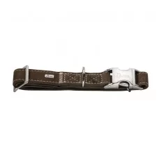 Ошейник Hunter кожаный «Hunting Alu-Strong» 30-45 см / 15 мм (коричневый)