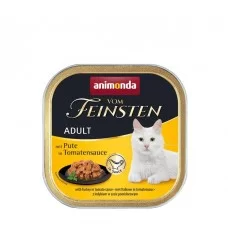 Вологий корм для котів Animonda Vom Feinsten Adult with Turkey in Tomato sauce | 100 г (індичкау томатному соусі)